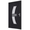 vidaXL Front Door Anthracite 108x200 cm PVC