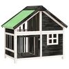 vidaXL Dog Kennel Grey 96x60,5x87 cm Solid Wood Pine
