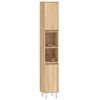 vidaXL Bathroom Cabinet Sonoma Oak 30x30x190 cm Engineered Wood