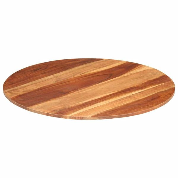 vidaXL Table Top Solid Wood Acacia Round 15-16 mm 80 cm