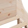 vidaXL Bed Frame without Mattress 100x200 cm Solid Wood Pine
