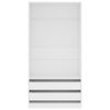 vidaXL Wardrobe White 100x50x200 cm Engineered Wood