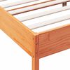 vidaXL Bed Frame without Mattress Wax Brown 140x200 cm Solid Wood Pine