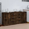 vidaXL Sideboards 3 pcs Smoked Oak Engineered Wood