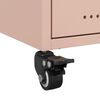 vidaXL Bedside Cabinet Pink 36x39x43.5 cm Steel