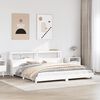 vidaXL Bed Frame without Mattress White 200x200 cm Solid Wood Pine