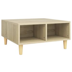 vidaXL Coffee Table Sonoma Oak 60x60x30 cm Engineered Wood