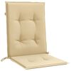 vidaXL Lowback Chair Cushions 6 pcs Melange Beige 100x50x4 cm Fabric