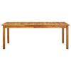 vidaXL Garden Table 200x90x74 cm Solid Acacia Wood