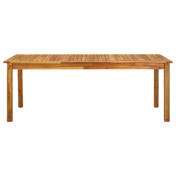 vidaXL Garden Table 200x90x74 cm Solid Acacia Wood