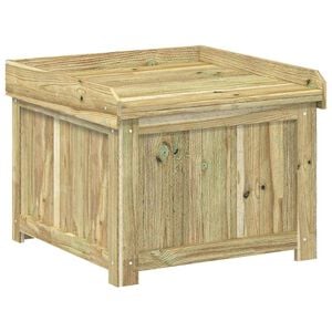vidaXL Outdoor Cushion Box Impregnated Pine Wood 58.5 x 60 x 47 cm