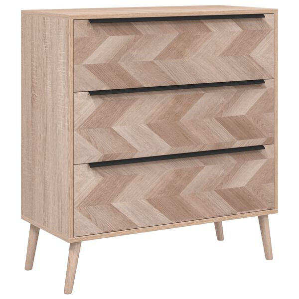 Finori Drawer Cabinet Lusk 03A Sonoma Oak 80x38.5x87 cm