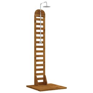 vidaXL Outdoor Shower 225 cm Solid Acacia Wood and Stainless Steel