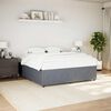 vidaXL Bed Frame without Mattress Dark Grey Super King Velvet