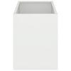 vidaXL Garden Planter White 50 x 32 x 40 cm Cold-rolled Steel
