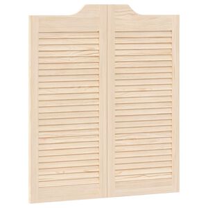 vidaXL Swing Doors Natural 90 x 40 cm Solid Pine Wood