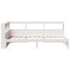 vidaXL Bookcase Bed without Mattress White 90x200 cm Solid Wood Pine