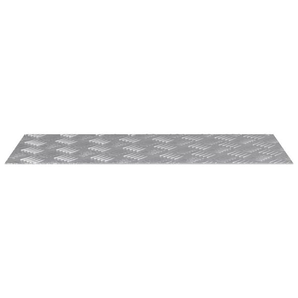 vidaXL Stair Tread Rectangular 2 pcs Silver 70 x 30 cm Aluminium