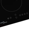 vidaXL Induction Hob with 2 Burners Touch Control Glass 3500 W