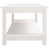 vidaXL Coffee Table White 110x55x45 cm Solid Wood Pine