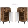 vidaXL Bathroom Furniture Set with Drawer with Shelf 2 pcs Smoked Oak