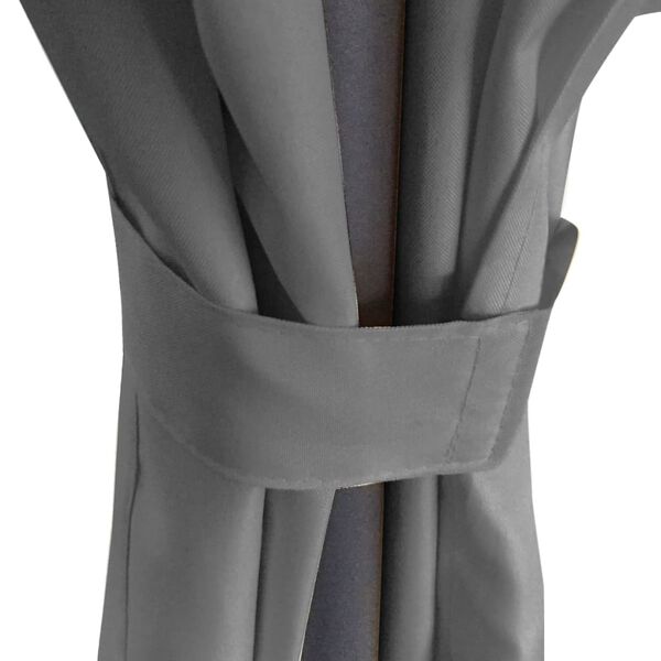 vidaXL Gazebo with Curtains Round 3.5x2.7 m Anthracite