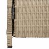 vidaXL Cabinet Beige 70 x 50 x 87 cm Polyester and Roly Ratten