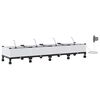 vidaXL Garden Planter with Irrigation&Wheels 4 pcs White PP