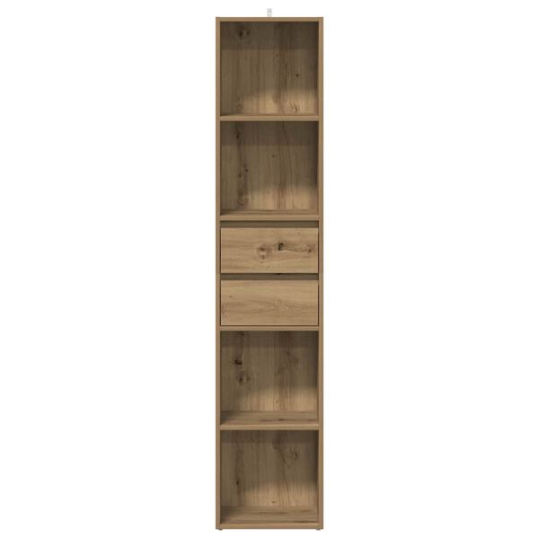 vidaXL Book Cabinet Artisan Oak 36x30x171 cm Engineered Wood