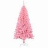 vidaXL Christmas Tree with 150 LEDs with Stand Pink 150 cm PVC