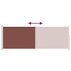 vidaXL Retractable Side Awning 160 x 500 cm Brown