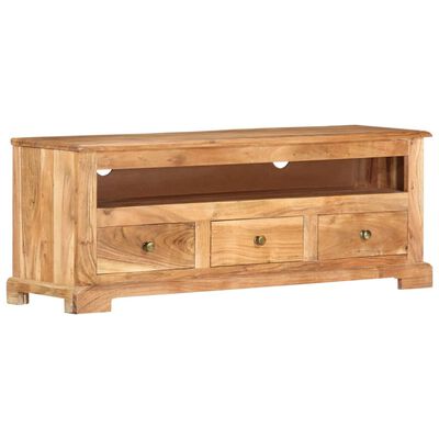 vidaXL TV Cabinet Solid Wood Acacia 110x30x40 cm Brown