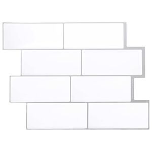 vidaXL Decorative Stickers 10 pcs White Grey 29 x 21 cm