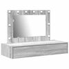 vidaXL Dressing Table Grey 100 x 40 x 70 cm Engineered Wood