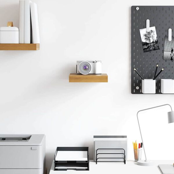 vidaXL Wall Shelf Wall-mounted Brown 23 x 23.5 x 4 cm Engineered Wood