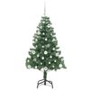 vidaXL Christmas Tree with 150 LEDs with Stand Green 150 cm PVC