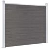 vidaXL Fence Panel WPC 180x146 cm Grey