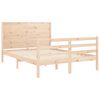 vidaXL Bed Frame without Mattress Double Solid Wood
