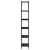 vidaXL Bookcase 6-Tier Black 60x30x188 cm Engineered Wood