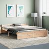 vidaXL Bed Frame without Mattress Solid Wood 150x200 cm King Size King Size