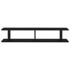 vidaXL Wall Shelf 2 pcs Black 105x18x20 cm Engineered Wood