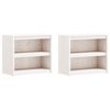 vidaXL Outdoor Kitchen Cabinets MEPPEL 2 pcs White Solid Wood Pine