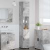 vidaXL Bathroom Cabinet with Storage Concrete Grey 30 x 35 x 192 cm