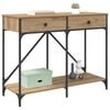 vidaXL Console Table Artisan Oak 100 x 39 x 78.5 cm Engineered Wood