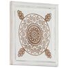 vidaXL Art Decor 2 pcs Brown and White 40 x 40 x 1.5 cm