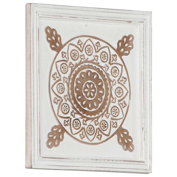 vidaXL Art Decor 2 pcs Brown and White 40 x 40 x 1.5 cm