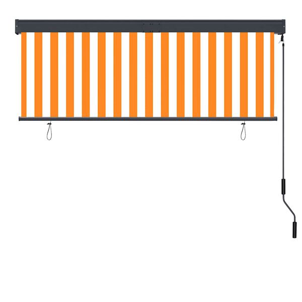 vidaXL Outdoor Roller Blind 160x250 cm White and Orange