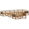 vidaXL Outdoor Sofa Set 9 pcs Natural Solid Acacia Wood