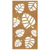 vidaXL Garden Wall Decoration 105x55 cm Corten Steel Leaf Design