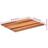 vidaXL Table Top Solid Wood Acacia 25-27 mm 60x80 cm